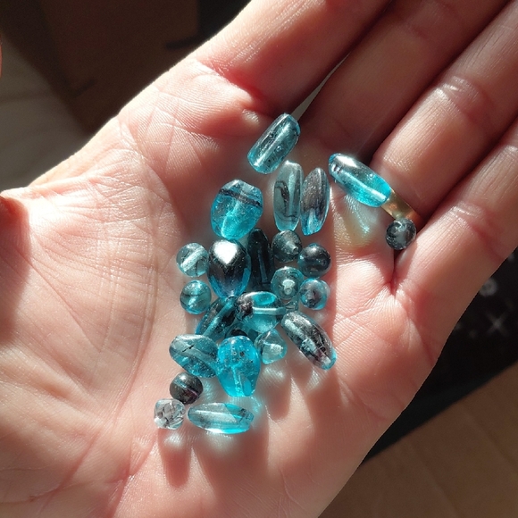 kyanite Jewelry - Teal Blue Kyanite Bead Bundle